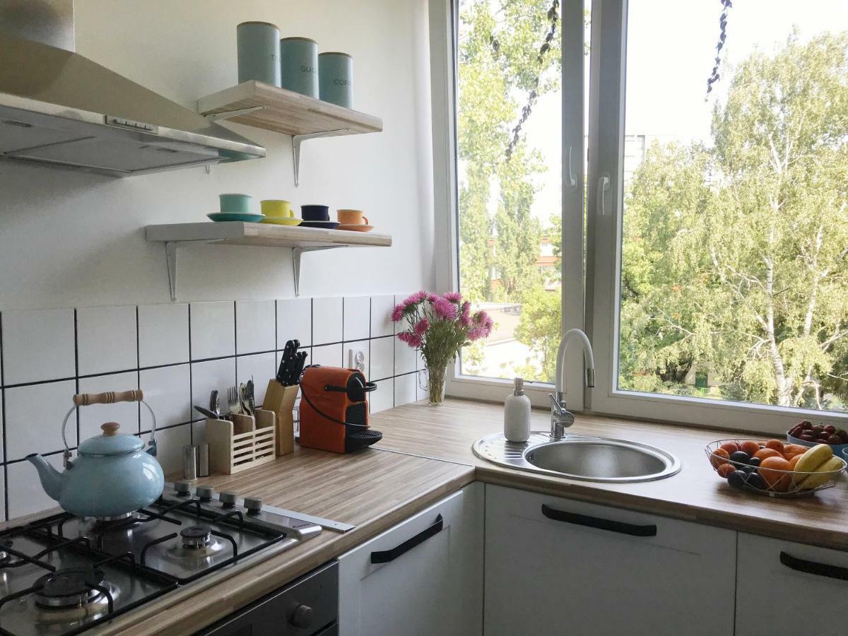 Sloneczny I Cichy Apartament Przy Starym Miescie Warszawa Exteriör bild
